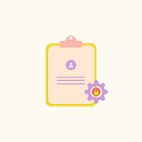 document icon. personal data privacy icon vector