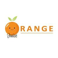 naranja jugo logo vector ilustración
