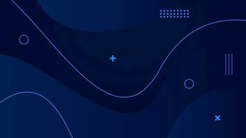 Trendy Abstract Blue Minimal Background Design vector