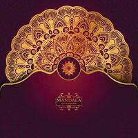 Floral luxury mandala background arabesque style vector