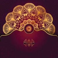 Floral luxury mandala background arabesque style vector