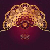 Floral luxury mandala background arabesque style vector