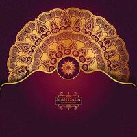 Creative luxury mandala background vector