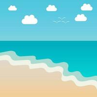 summer beach background good for wallpaper, website, background, social media vector