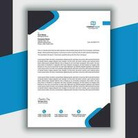 Professional Modern Simple And Creative Corporate Letterhead Template vector