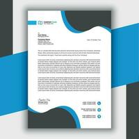 Professional Modern Simple And Creative Corporate Letterhead Template vector