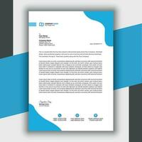 Professional Modern Simple And Creative Corporate Letterhead Template vector