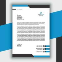 Professional Modern Simple And Creative Corporate Letterhead Template vector