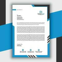 Professional Modern Simple And Creative Corporate Letterhead Template vector