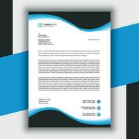 Professional Modern Simple And Creative Corporate Letterhead Template vector