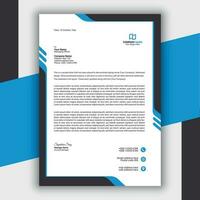 Professional Modern Simple And Creative Corporate Letterhead Template vector