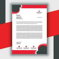 Professional Modern Simple And Creative Corporate Letterhead Template vector