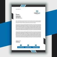 Professional Modern Simple And Creative Corporate Letterhead Template vector