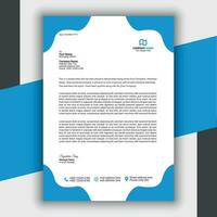 Professional Modern Simple And Creative Corporate Letterhead Template vector