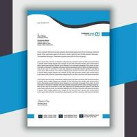 Professional Modern Simple And Creative Corporate Letterhead Template vector