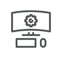 Engineering related icon outline and linear vector. vector