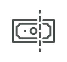 Financial crime related icon outline and linear vector. vector