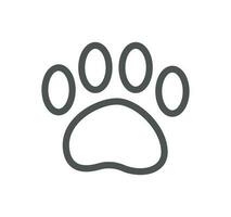 Service pet related icon outline and linear vector. vector