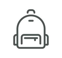 School and university related icon outline and linear vector. vector