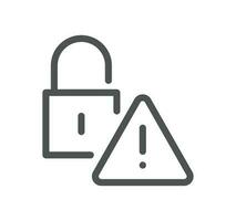 Password related icon outline and linear vector. vector