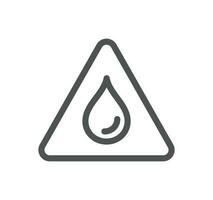 Waterproof related icon outline and linear vector. vector