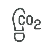 CO2 related icon outline and linear vector. vector