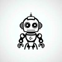 Robot icon design illustration vector