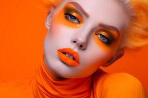 Neon orange blend photo