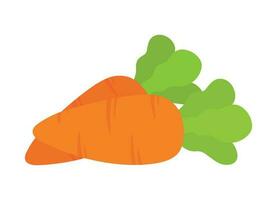 Fresh Carrot Fruit and Vegetable Doodle Cartoon Icon Vector