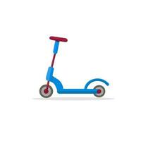 Scooter Bicycle Illustration With Simple Design, Transport For Spring Scooters Bike. Vector Transport Bicycle Isolated On White Background.