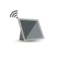 Computer Monitors Laptop Tablet And Phone Vector Illustration Design, and Holding Tablet And Computer. Modern Tablet Computer And Mobile I pad Devices. Isolated On White Background.