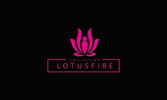 Lotus flower logo modern vector