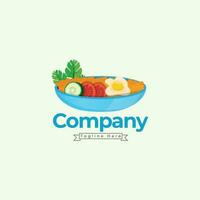 mejor logo para un restaurante comida llamado compañía. creativo comida negocio logo y icono con vector ilustración diseño. y único concepto, rosquillas icono comida logo con blanco antecedentes.