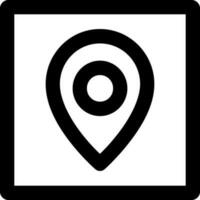 Locations square Related Simple Vector Line Icon. With a size of 32 pixels and can be edited again