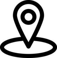 Locations pointer Related Simple Vector Line Icon. With a size of 32 pixels and can be edited again