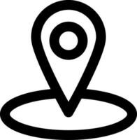 Locations pointer Related Simple Vector Line Icon. With a size of 32 pixels and can be edited again