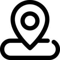 Locations pointer Related Simple Vector Line Icon. With a size of 32 pixels and can be edited again