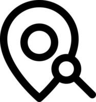 Locations search Related Simple Vector Line Icon. With a size of 32 pixels and can be edited again