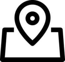 Locations Pointer Square Related Simple Vector Line Icon. With a size of 32 pixels and can be edited again