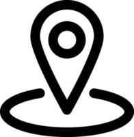 Locations pointer Related Simple Vector Line Icon. With a size of 32 pixels and can be edited again