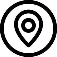 Locations circle Related Simple Vector Line Icon. With a size of 32 pixels and can be edited again