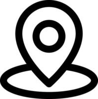 Locations pointer Related Simple Vector Line Icon. With a size of 32 pixels and can be edited again