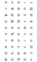 User Interface Related Vector Line Icons Simple Set. Editable Stroke