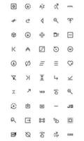 User Interface Related Vector Line Icons Simple Set. Editable Stroke