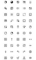 User Interface Related Vector Line Icons Simple Set. Editable Stroke