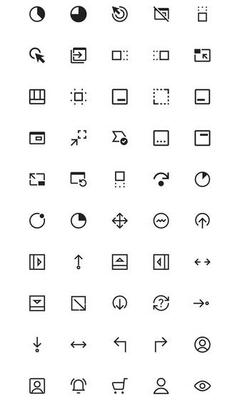 User Interface Related Vector Line Icons Simple Set. Editable Stroke
