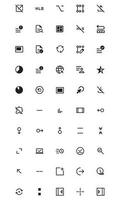 User Interface Related Vector Line Icons Simple Set. Editable Stroke