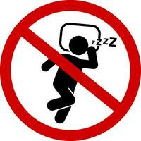 posters, stickers, signs of sleeping people vector