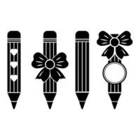 pencil icon in fashionable flat style, vector pencil icon, vector illustration stencil