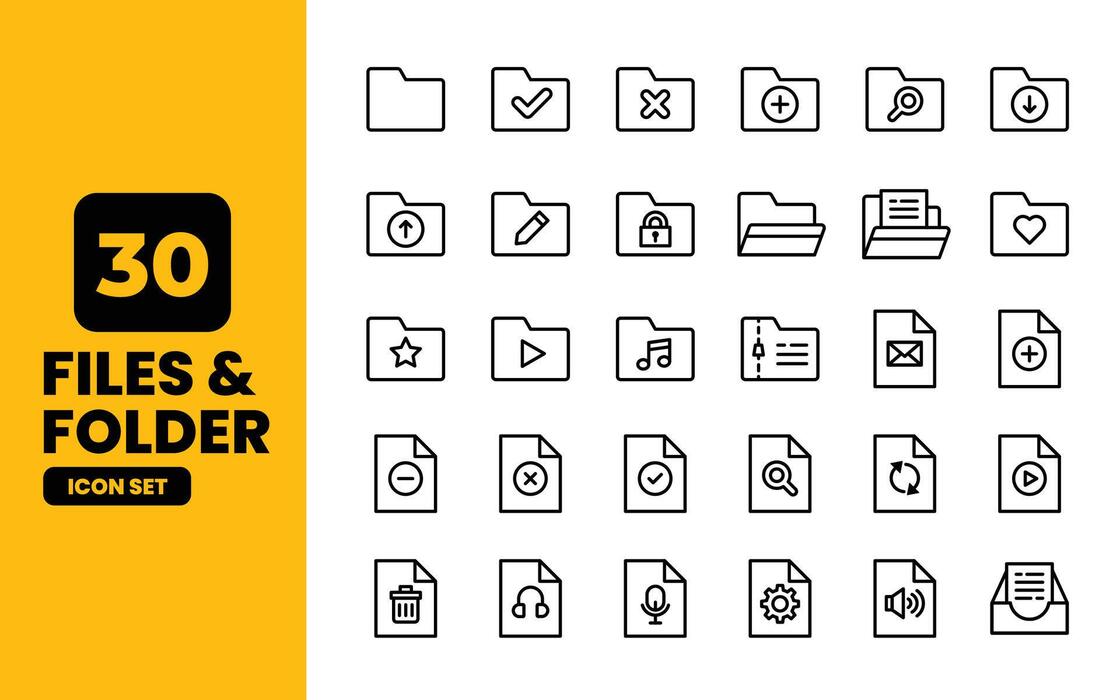 Folder Icon Set Vector Art, Icons, and Graphics for Free Download